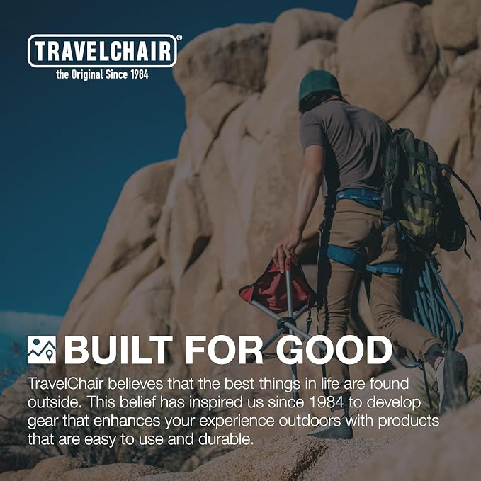 Travel Chair Ultimate Slacker, Quick Folding Tripod Stool - Image 6