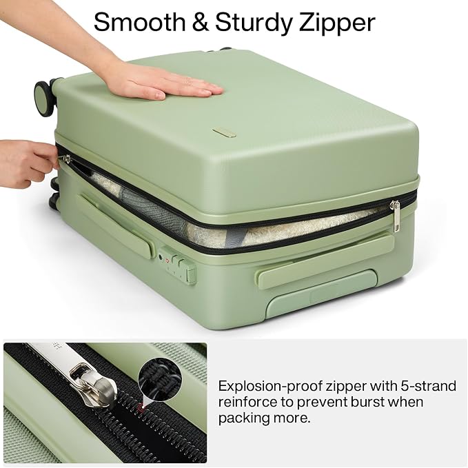 Hanke 20 Inch Hard Shell Suitcases - Image 9