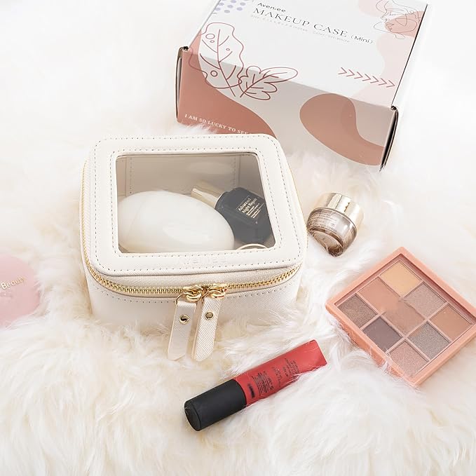 Aveniee Clear Makeup Bag Small, Mini Travel Toiletry Bag Cosmetic Bags Organizer - Image 5