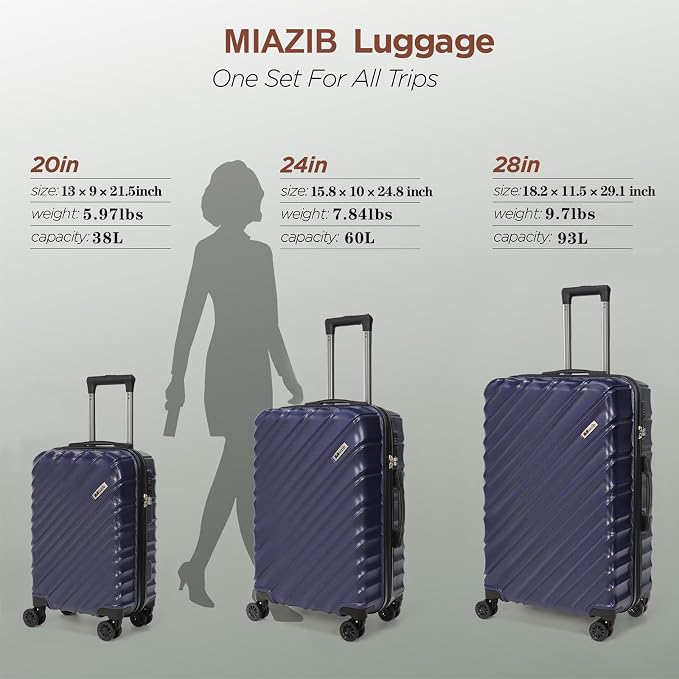 Luggage Sets Suitcases with Wheels Suitcase set Hardshell Luggage sets - Image 5