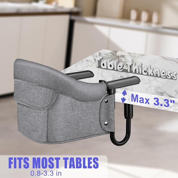 Hook On High Chair, Attach to Fast Table Chair, Clip on High Chairs to Table - Image 2