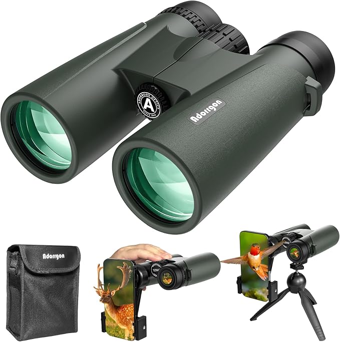 Adorrgon 15x45 HD Binoculars for Adults High Powered by Adorrgon