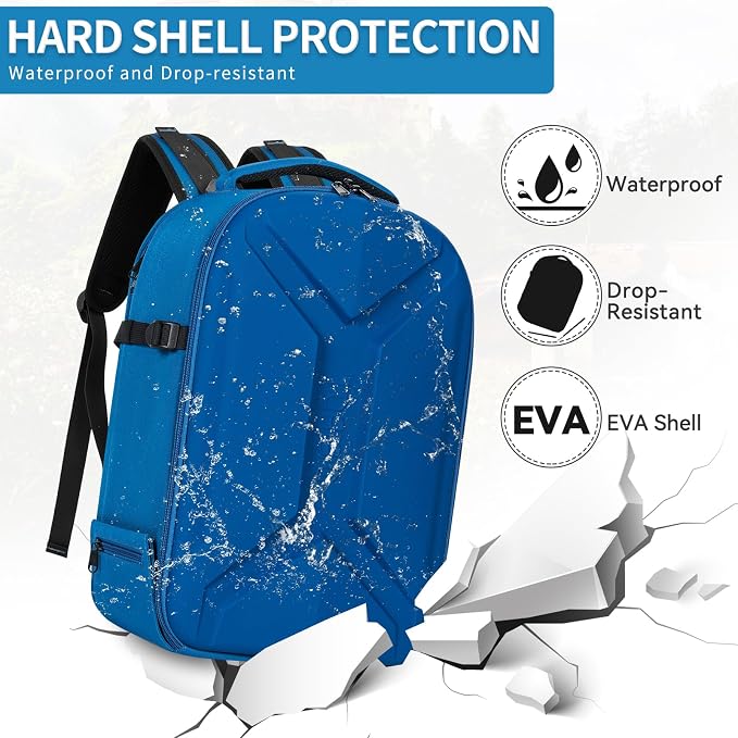 TORIBIO Camera Backpack, Hardshell DSLR Photography Camera Bag, Waterproof Hard - Image 3