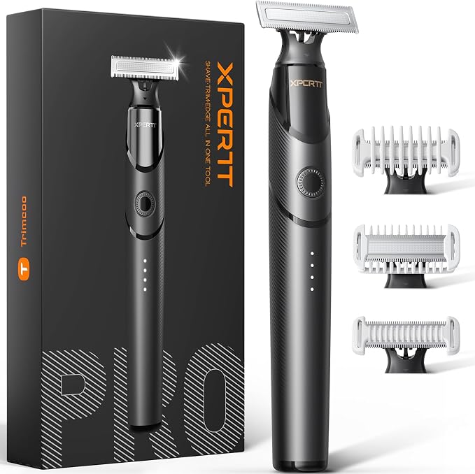 USB-C Fast Charging, Groin & Ball Hair Painless Electric Shaver, Travel Razors by Trimcoo