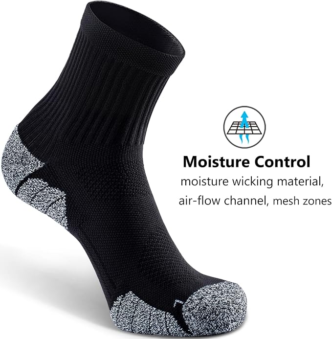 CWVLC Cushioned Compression Sport Quarter Socks - Image 5