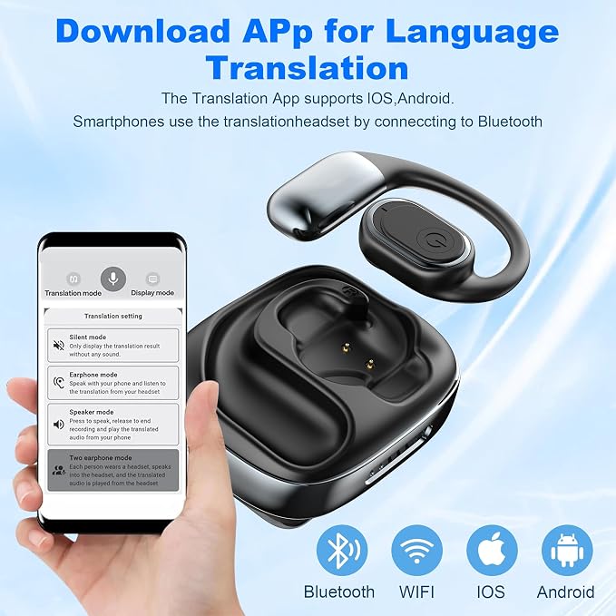 Ai Translation Earbuds Real Time, 3-in-1 Language Translator Earbud 144 - Image 4