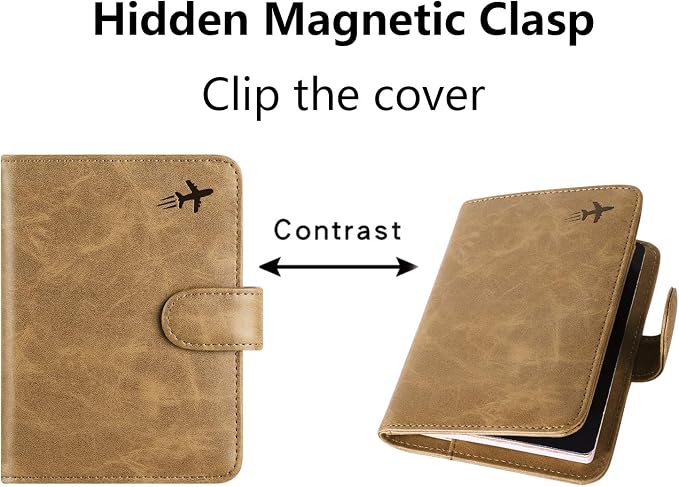 Passport Holder Cover Wallet RFID Blocking Leather Card Case Travel Accessories - Image 6