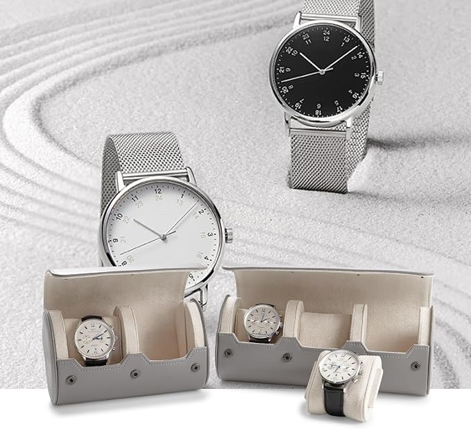 Oirlv Luxury Leather Watch Storage Case Watch Box - Image 2