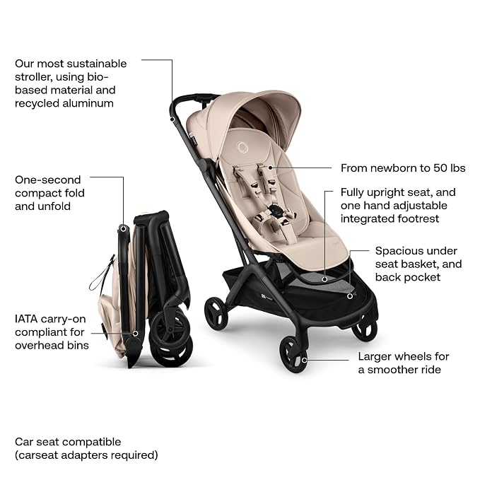 Bugaboo Butterfly 2 Travel Stroller, Ultra-Compact One-Second Fold, Lightweight - Image 3