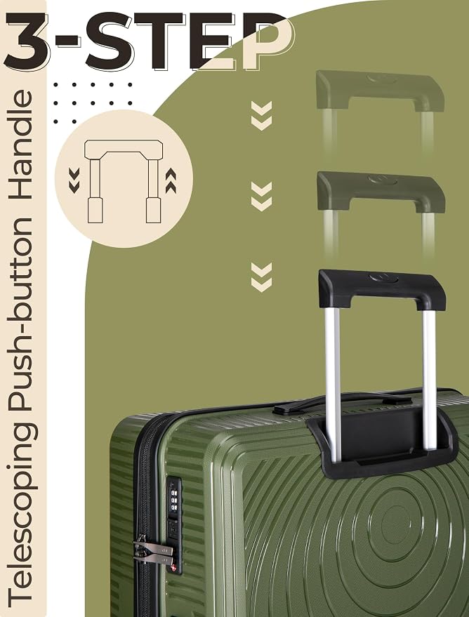 Luggage Sets 5 Piece, Suitcases - Image 3