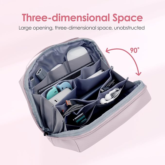 LENTION Electronics Organizer Bag Cable Tech Pouch - Image 4