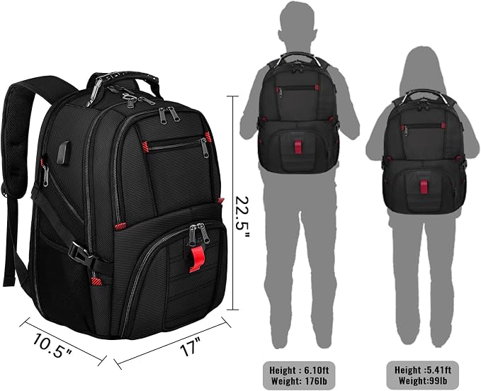 YOREPEK 18.4 Laptop Large Backpacks Fit Most 18 Inch Laptop - Image 7