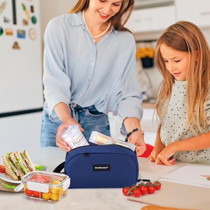 Cerbonny Reusable Lunch Bag, Freezable Insulated Cooler Bag, Leak-Proof - Image 5