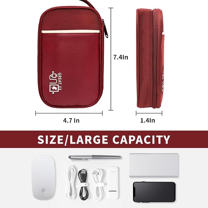 Travel Cable Organizer Bag Pouch Electronic Accessories Carry Case Portable - Image 4