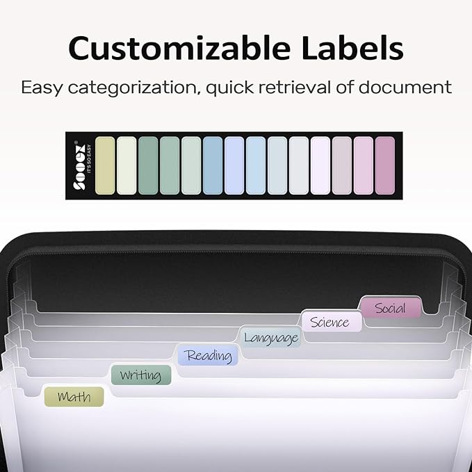 Sooez Accordion File Organizer - Image 5