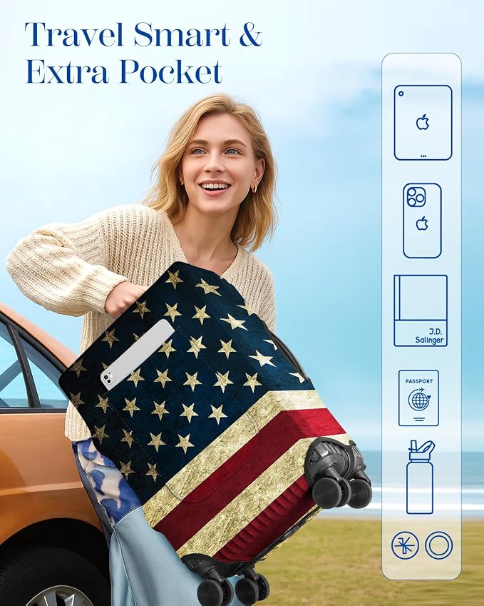 Slohif Luggage Cover for Suitcase Tsa Approved Protector - Image 3