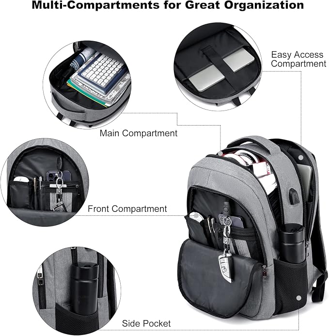 Backpack for Men and Women, School Backpacks for Teen Boys & Girls, Student - Image 2