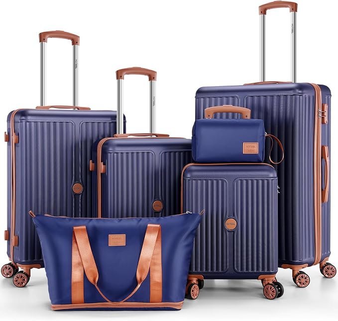 Hoteel Luggage 6-piece Set, 360° Universal Suitcases by HOTEEL