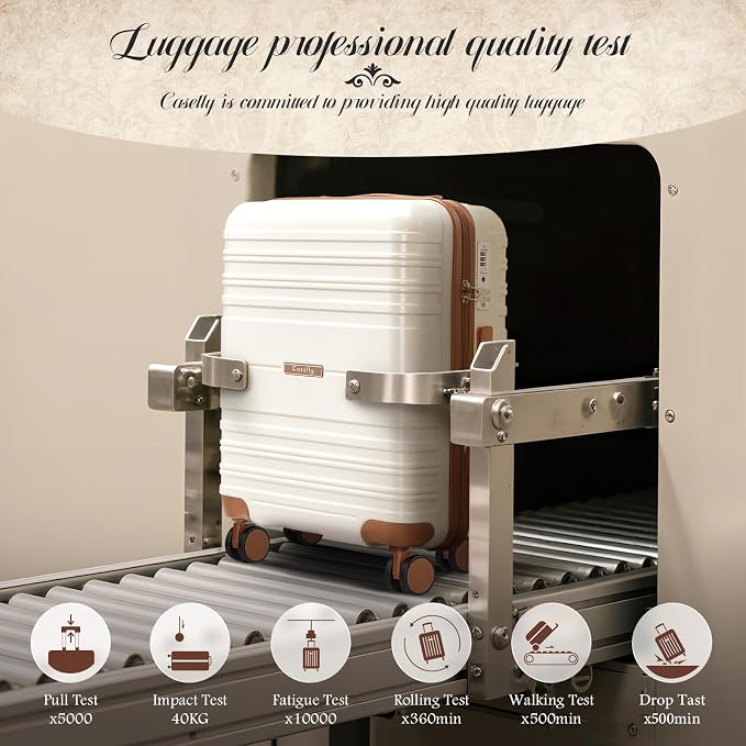 Luggage Sets with spinner wheels, PC+ABS Hard Shell Travel Luggage, Lightweight - Image 6