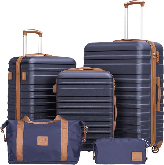 Coolife Suitcase Set 3 Piece Luggage Set Carry On Hardside Luggage by COOLIFE
