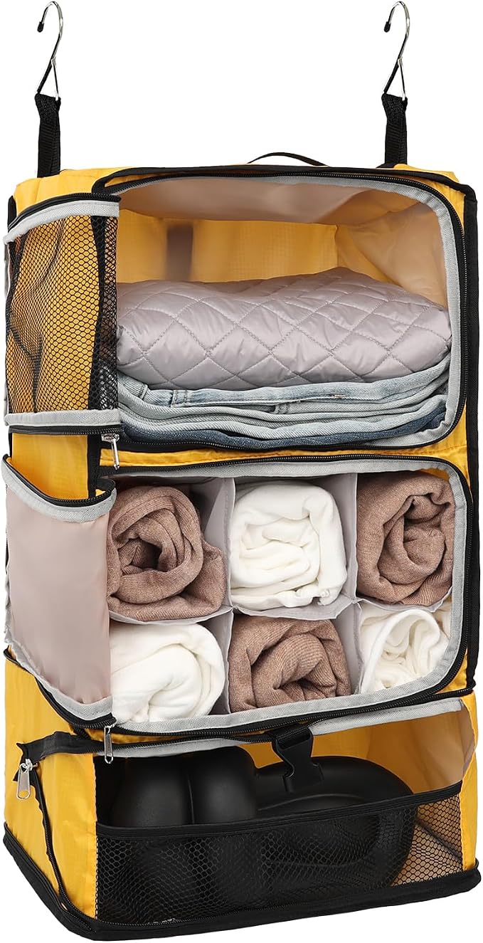 TABITORA Travel Portable Hanging Shelves Closet Organizer Packing Luggage by TABITORA%EF%BC%9ANewStart%EF%BC%8CNewLife