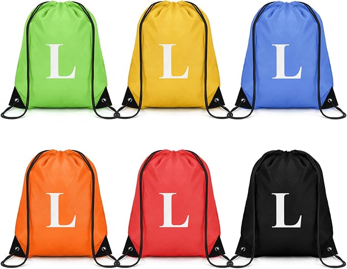 ZOMFELT 6Pcs Drawstring Backpack Drawstring Gym Bags, Foldable Draw String by ZOMFELT