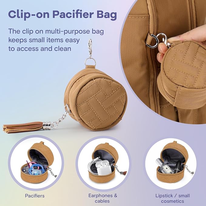 RUVALINO Diaper Bag Backpack, Large Capacity, Waterproof - Image 9