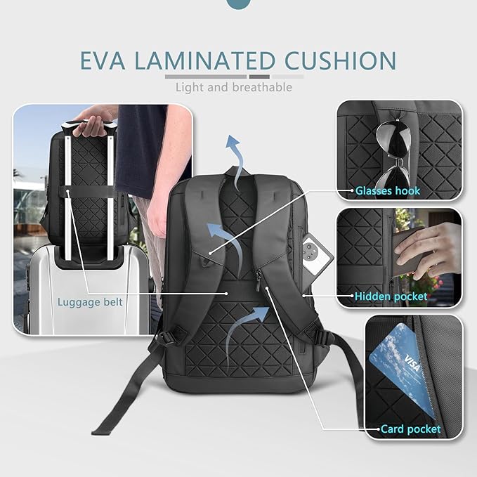 hk Laptop Backpack for Men - Image 6