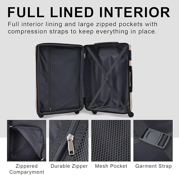 Merax Luggage Sets of 2 Suitcases - Image 7