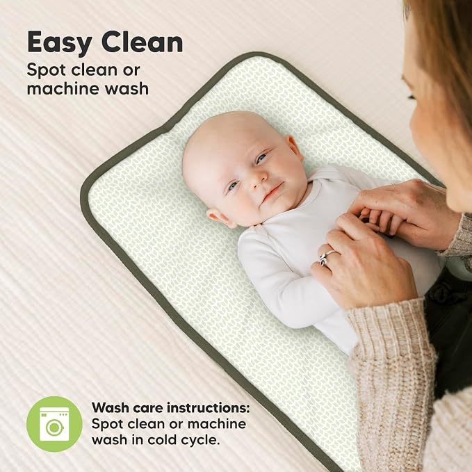 KeaBabies Portable Diaper Changing Pad, Easy Wipe Clean - Image 7