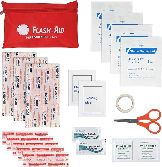 Mini First Aid Kits – 12-Pack Bulk Travel Emergency Kits in Reusable Pouches – - Image 3