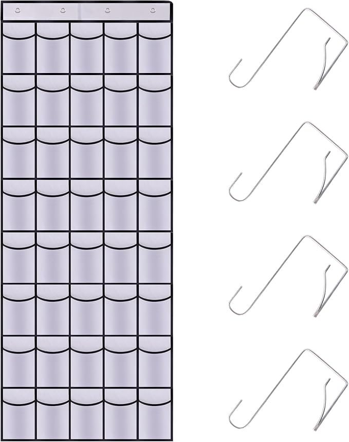 40 Mesh Pocket Over the Door Shoe Organizer, Hanging Shoe Rack by Unknown