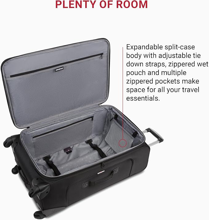 SwissGear Sion Softside Expandable Luggage, Checked-Large 29-Inch - Image 5