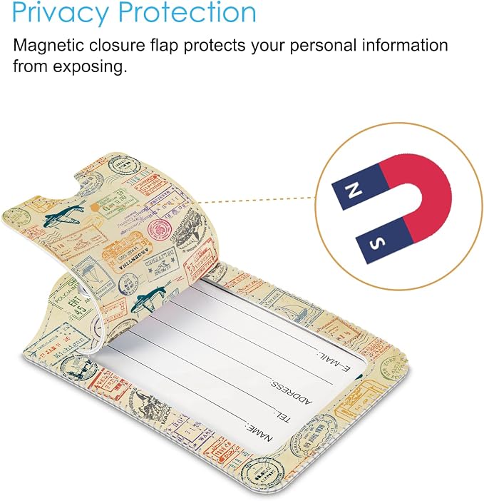 Fintie Luggage Tags, Privacy Cover ID Label - Image 2