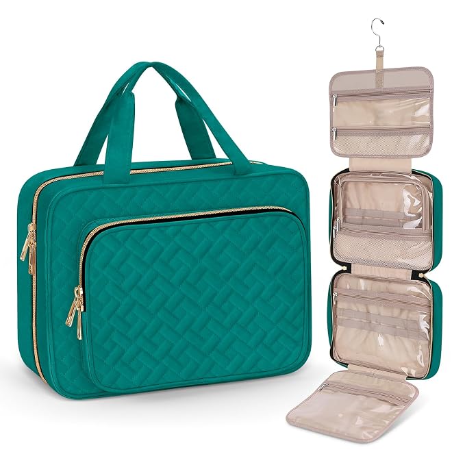 Wedama Toiletry Bag for Women, Large Cosmetic Travel Bag, Hanging Toiletry Bag by Wedama