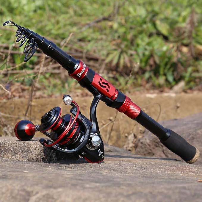 Sougayilang Fishing Pole with Spinning Reel Portable Fishing Rod Reel Combos - Image 7