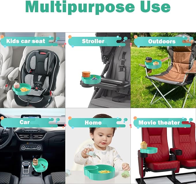 Kids Car Seat Tray, Travel Tray - Image 3