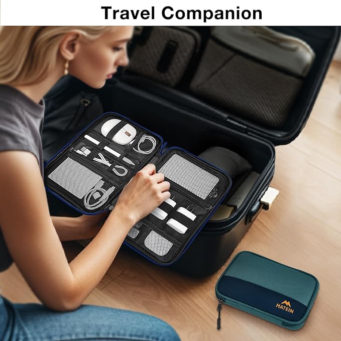 MATEIN Electronics Organizer Travel Case 2 Pack, Water Resistant Backpack - Image 4