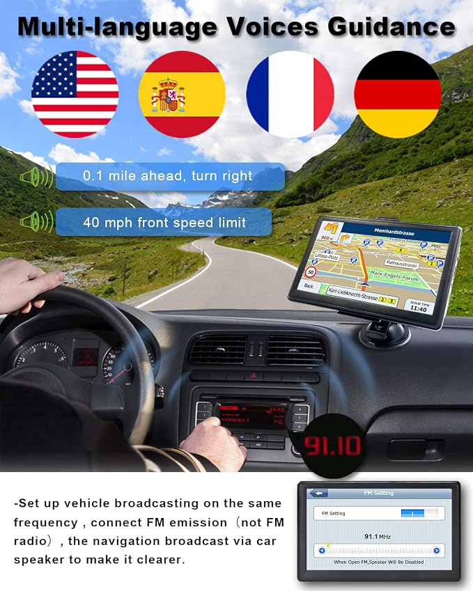 OHREX N700 GPS Navigator for Car Truck RV 2025, Truck GPS Commercial Drivers - Image 3