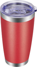 VEGOND 20oz Tumbler with Lid and Straw Stainless Steel Tumbler Cup Vacuum by VEGOND