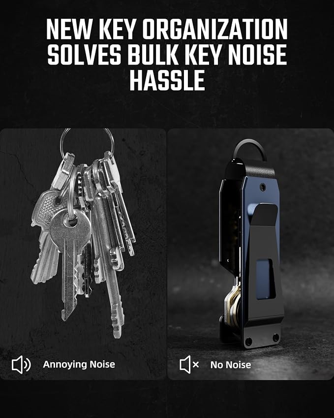 Key Organizer Compact Key Holder Metal Key Chain Minimalist key case key holder - Image 3