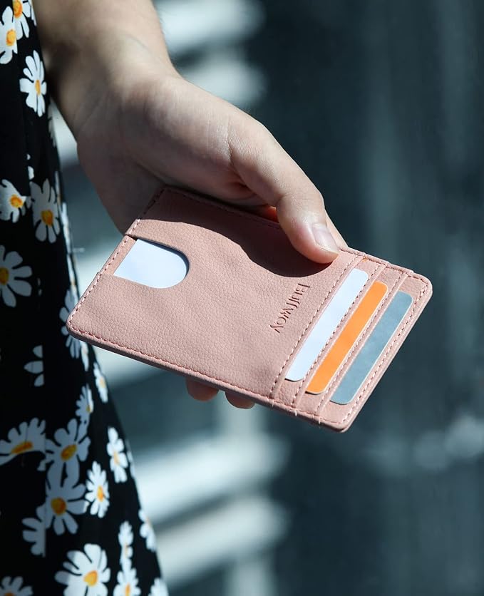 Buffway Mens Slim Wallet, Minimalist Thin Front Pocket Leather Credit Card - Image 7