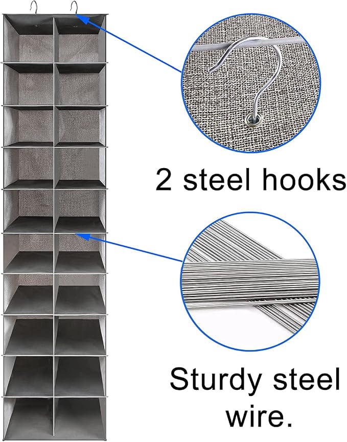 coastal rose Hanging Shoe Organizer - Image 6