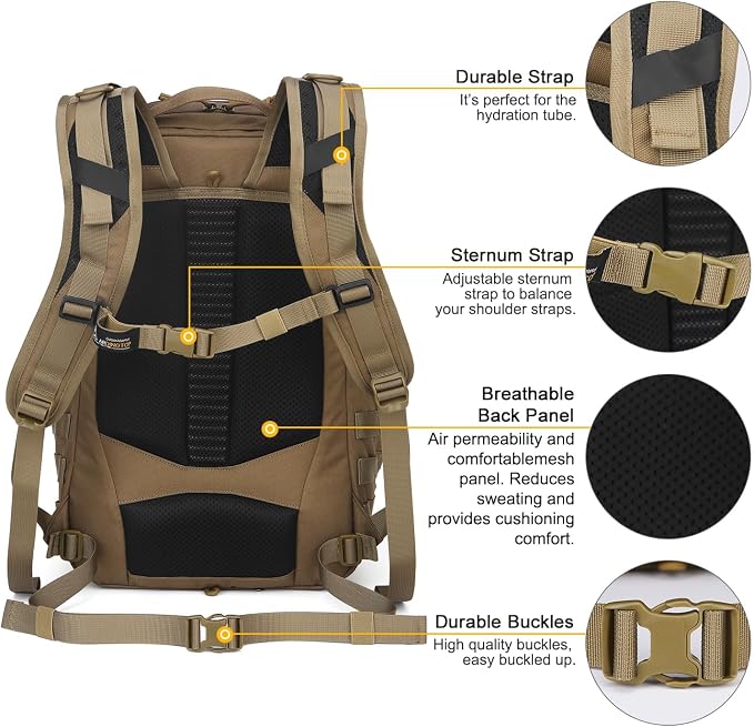 Mardingtop 30L Molle Military Backpack, Tactical Backpack - Image 6