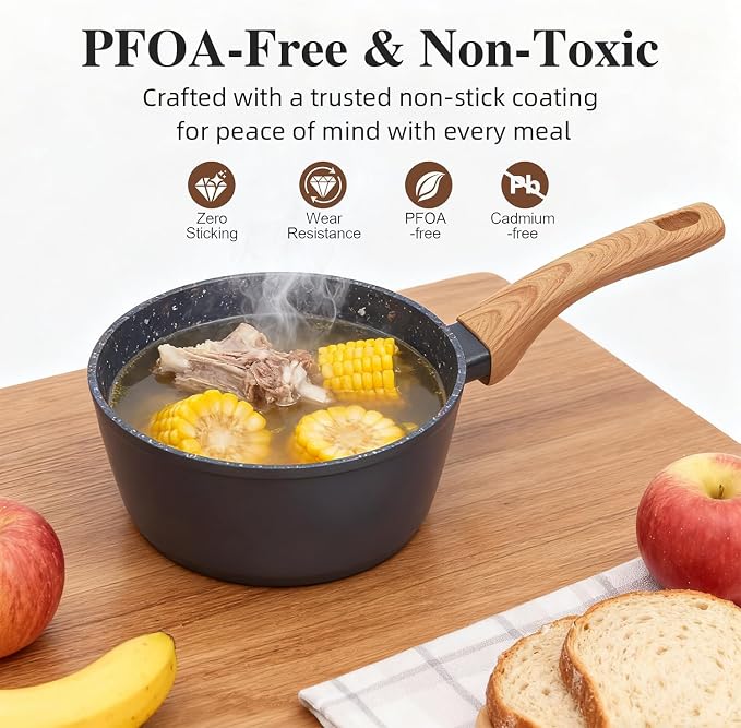 3-Piece Nonstick Pots and Pans Set - Image 3