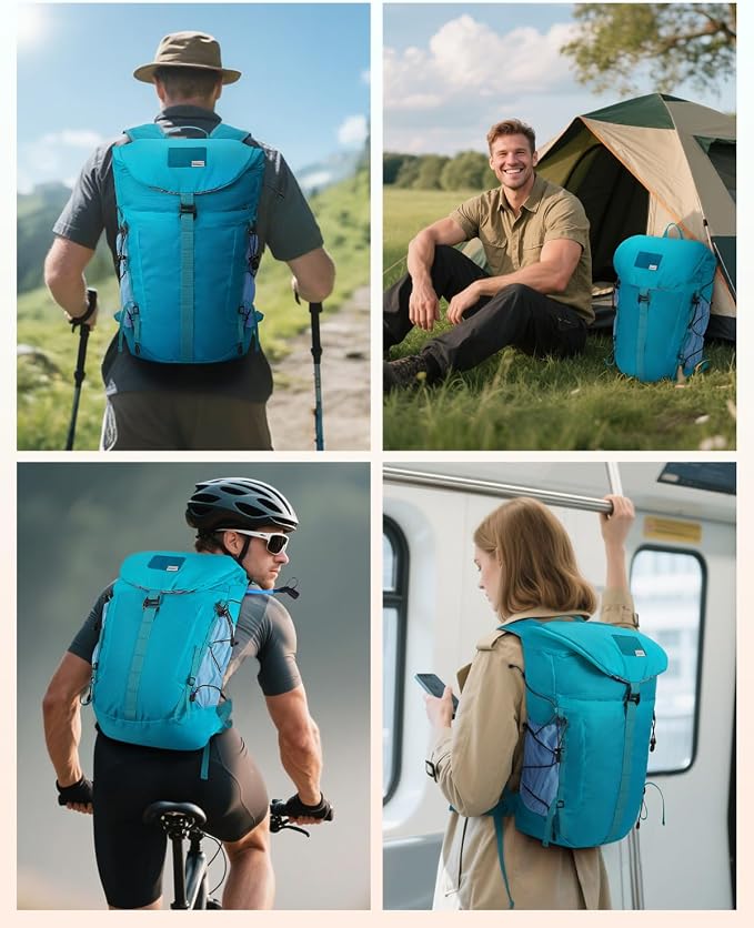 Blue Quartz Hiking Backpack 30L Lightweight Packable Backpack - Image 8