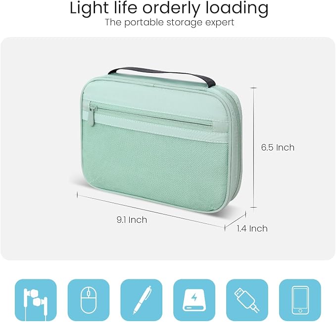 Electronics Organizer Bag, Portable Cable Organizer Case Travel Electronic - Image 5