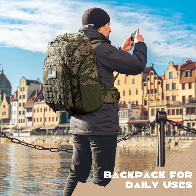 Maelstrom Tactical Backpack for Men, 40L Military Backpack, Water Resistant - Image 8