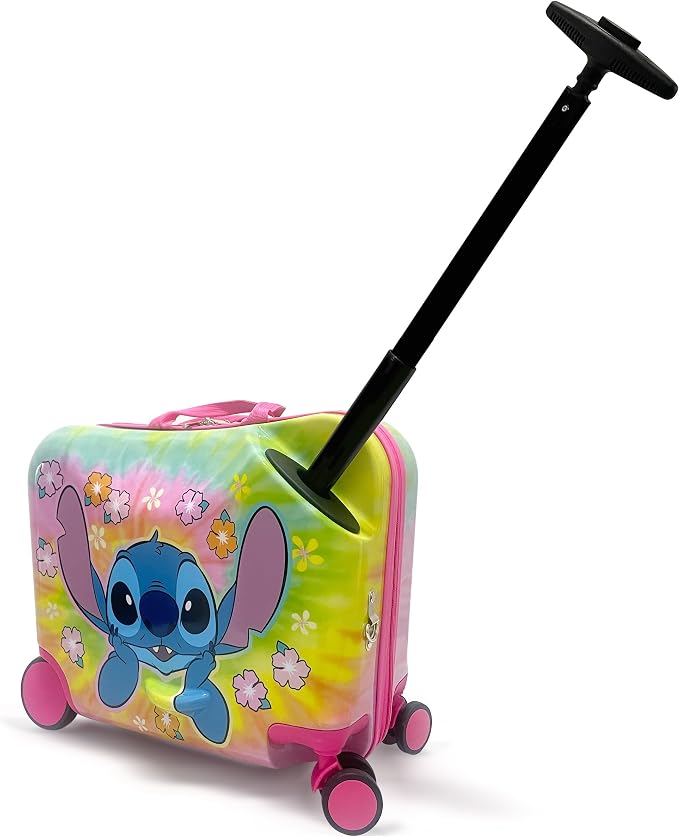 Fast Forward 18" Lilo And Stitch Kids Ride on Luggage-HardShell Rolling Travel - Image 4
