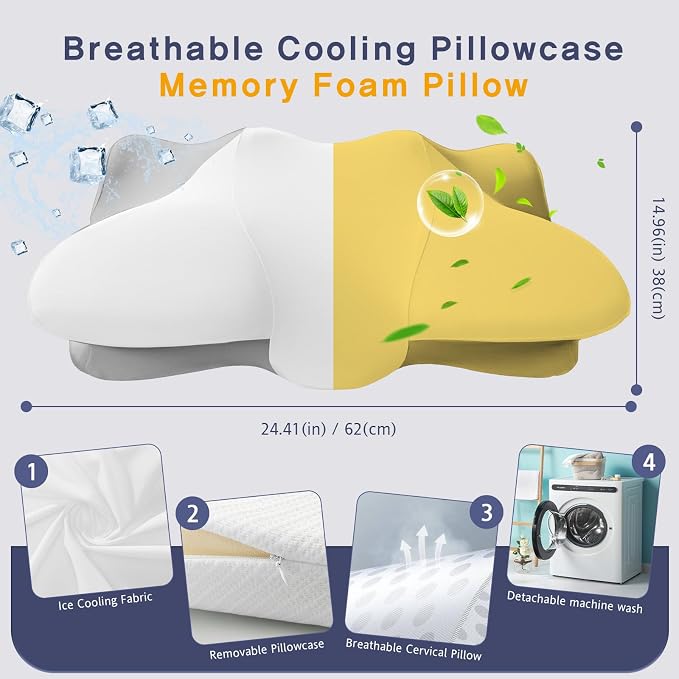 Dual-Height Cervical Neck Pillow - Image 2